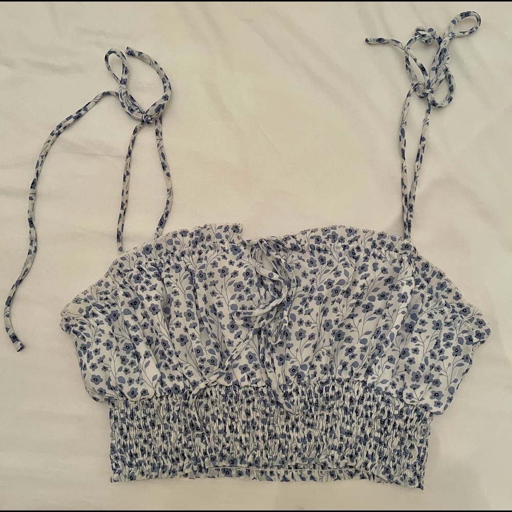 Cropped floral Princess Polly top